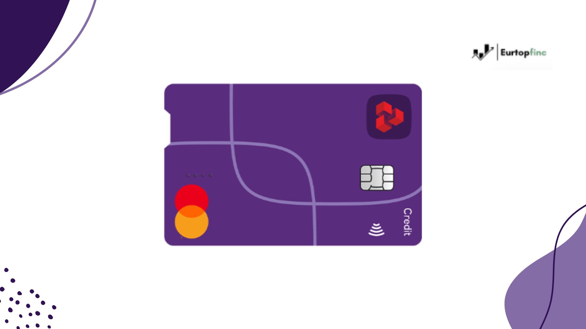 Illustration of the NatWest Purchase & Balance Transfer card in purple design with Mastercard logo, representing a flexible credit option for purchases and balance transfers.