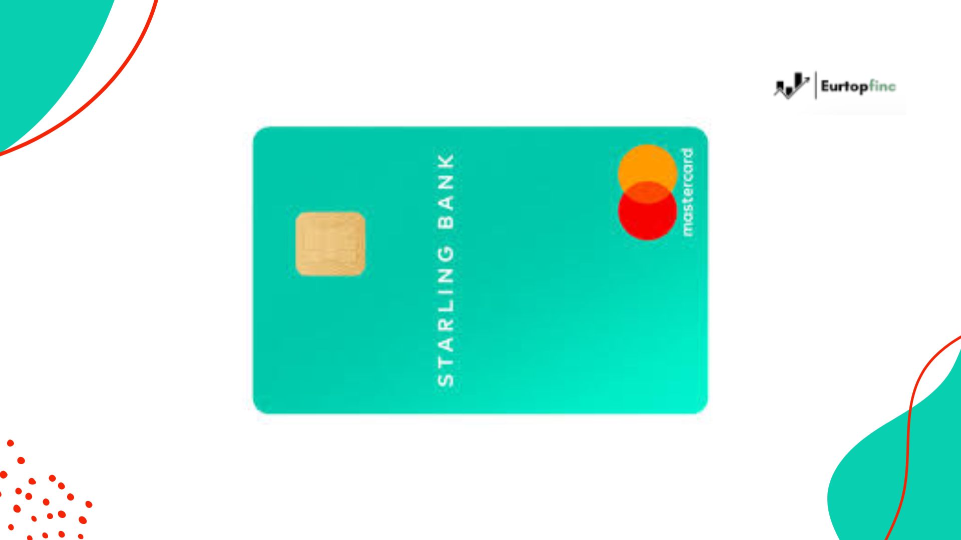 Starling Bank Debit Card in teal design with Mastercard logo, representing secure, modern, and fee-free banking for everyday and international payments.